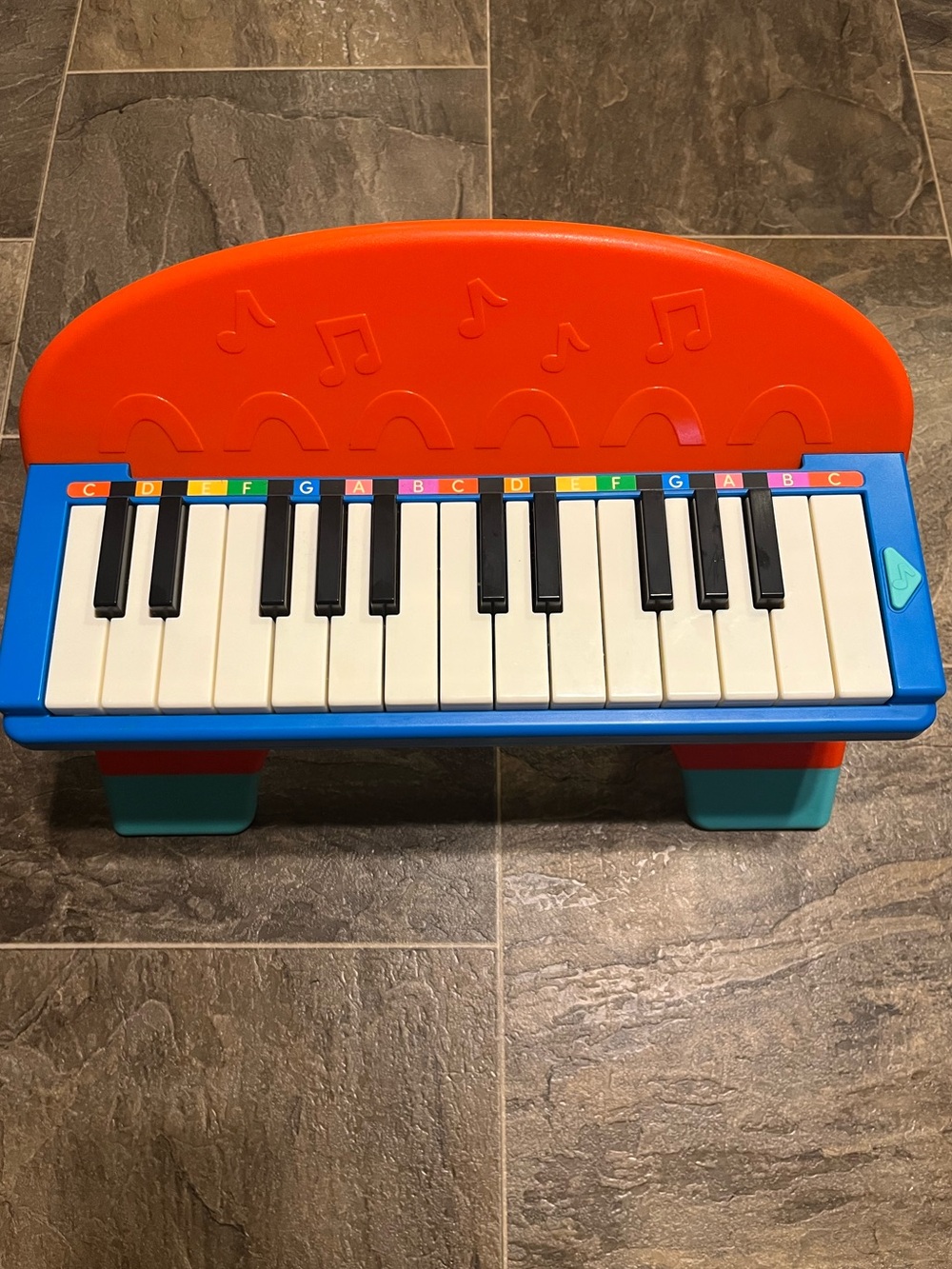 Colorful Kids Learning Piano Toy - Orange and Blue